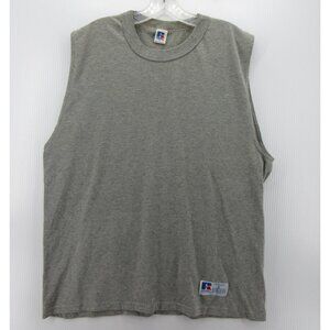 VINTAGE Russell Athletic Shirt Large Muscle Tank Top 90s Gym Pullover *